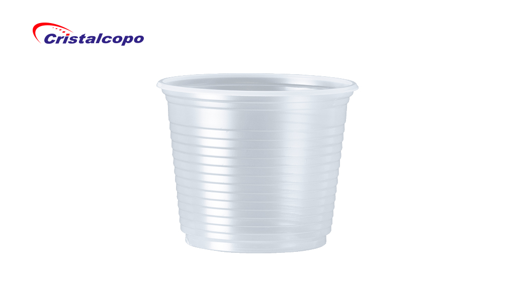POTE PS CRISTALCOPO PLASTICO TRANSPARENTE REDONDO 250ML - PACOTE C/50 UNIDADES