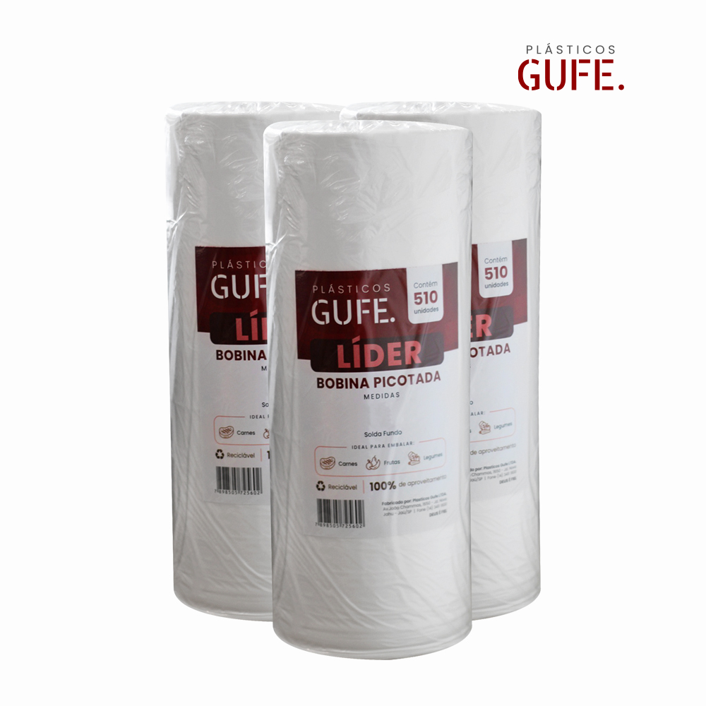 BOBINA GUFE/LIDER PICOTADA 25X35CM - PESO APROXIMADO 13,10KG COM FARDO 06 UNIDADES