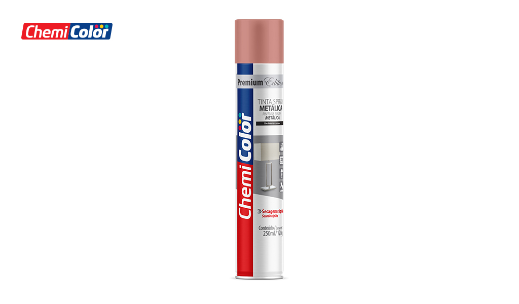 SPRAY CHEMICOLOR METALICA 250ML - ROSE GOLD