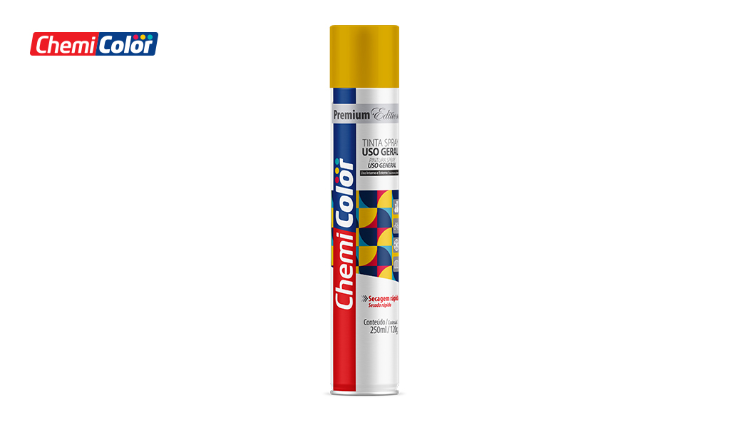 SPRAY CHEMICOLOR USO GERAL 250ML - AMARELO