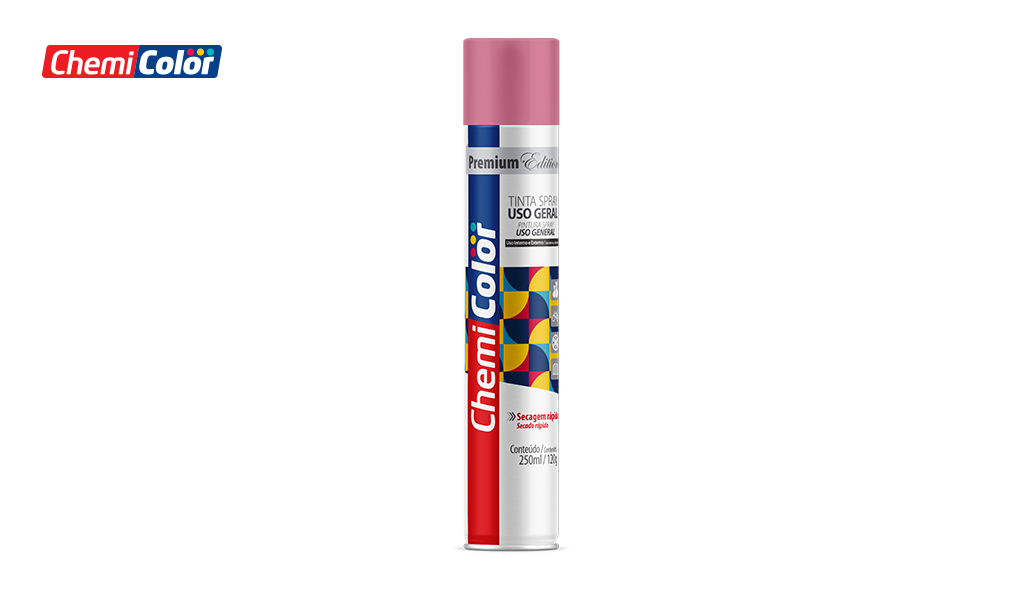 SPRAY CHEMICOLOR USO GERAL 250ML - ROSA