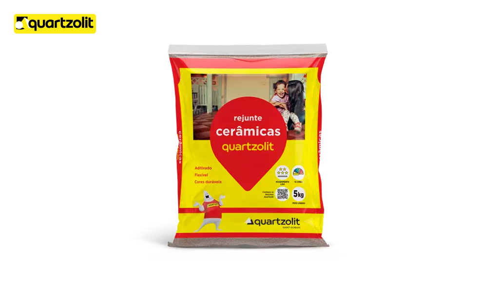 REJUNTE QUARTZOLIT PARA CERAMICA COR CINZA ARTICO - PACOTE C/05KGS