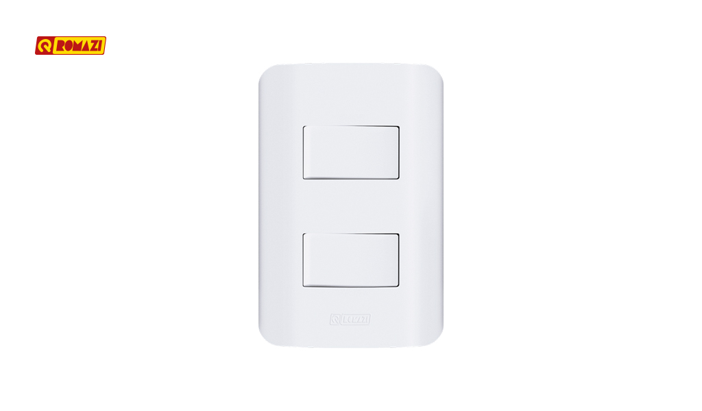 ROMAZI LINHA CANOA 2 INTERRUPTOR SIMPLES 10A BRANCO