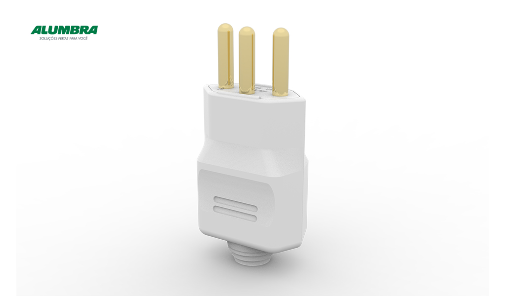PLUG ALUMBRA MACHO 2P+T 20A BR