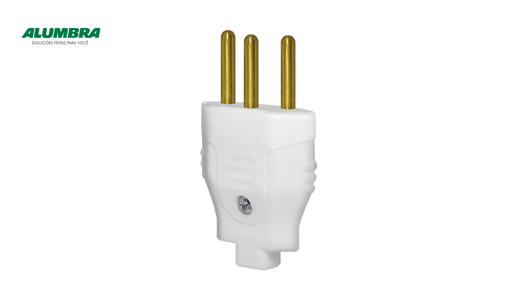 PLUG ALUMBRA MACHO 2P+T 10A BR