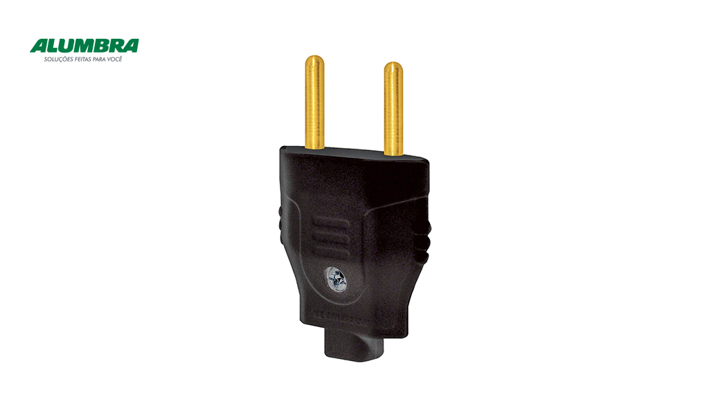 PLUG ALUMBRA MACHO 2P 10A PR