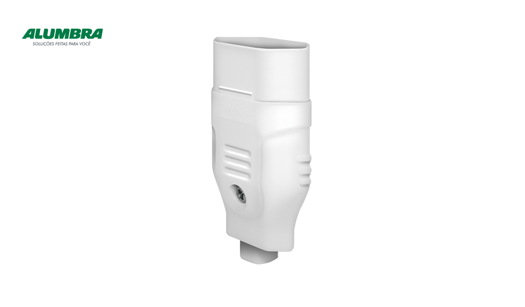 PLUG ALUMBRA FEMEA 2P+T 10A BRANCO