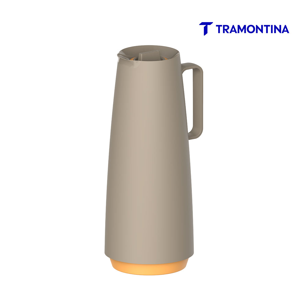 BULE TÉRMICO TRAMONTINA EXATA EM PLÁSTICO VERDE COM AMPOLA DE VIDRO 1 L