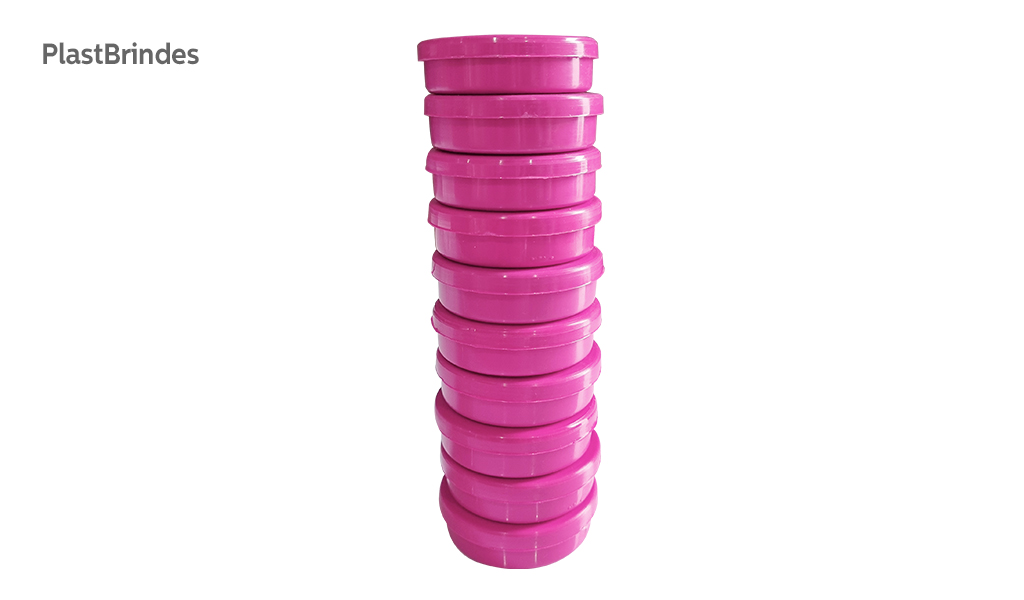 LATINHA APM BRINDES ACRILICA PINK - COM 10 UNIDADES