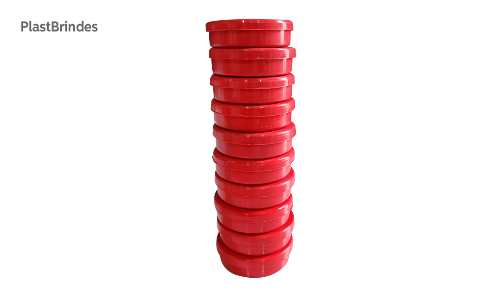 LATINHA APM BRINDES ACRILICA VERMELHO - COM 10 UNIDADES