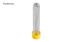 TUBETE APM BRINDES ACRILICA 13CM AMARELO - COM 10 UNIDADES