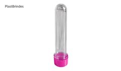 TUBETE APM BRINDES ACRILICA 13CM PINK - COM 10 UNIDADES