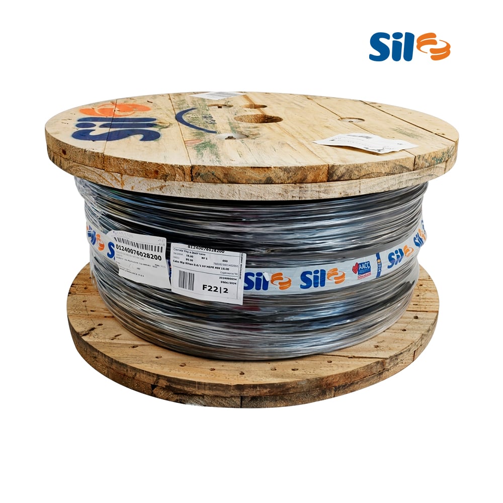 CABO SIL RIGIDO SILNAX 10MM 1KV 650 METROS PRETO