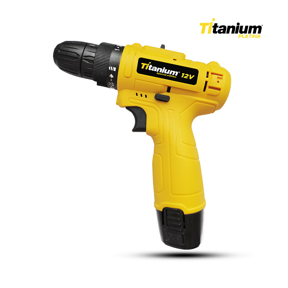 PARAFUSADEIRA TITANIUM 1,2AH 12V BIVOLT AMARELA
