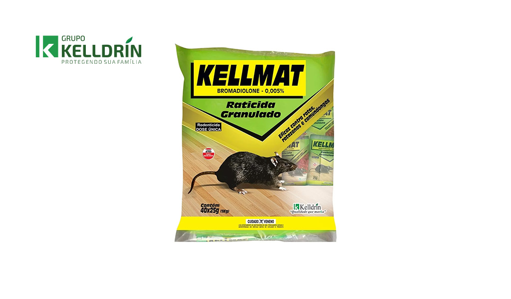 KELLMAT KELLDRIN RATICIDA GRANULADO 25G C/40 UNIDADES