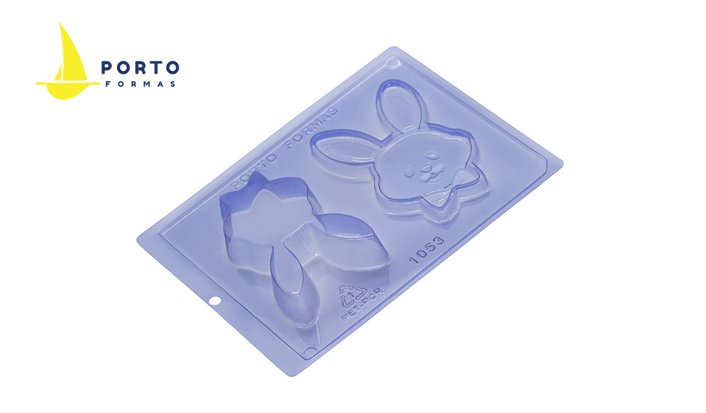 FORMA PORTO SILICONE PARTES COELHO PORTA JOIA ESPECIAL - TAMANHO 120X80X35MM
