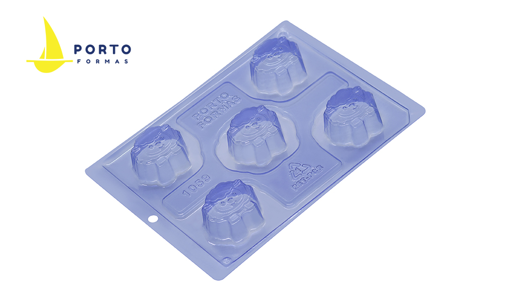 FORMA PORTO SILICONE 3 PARTES PAO DE MEL CORDEIRO - TAMANHO 50,5X21MM