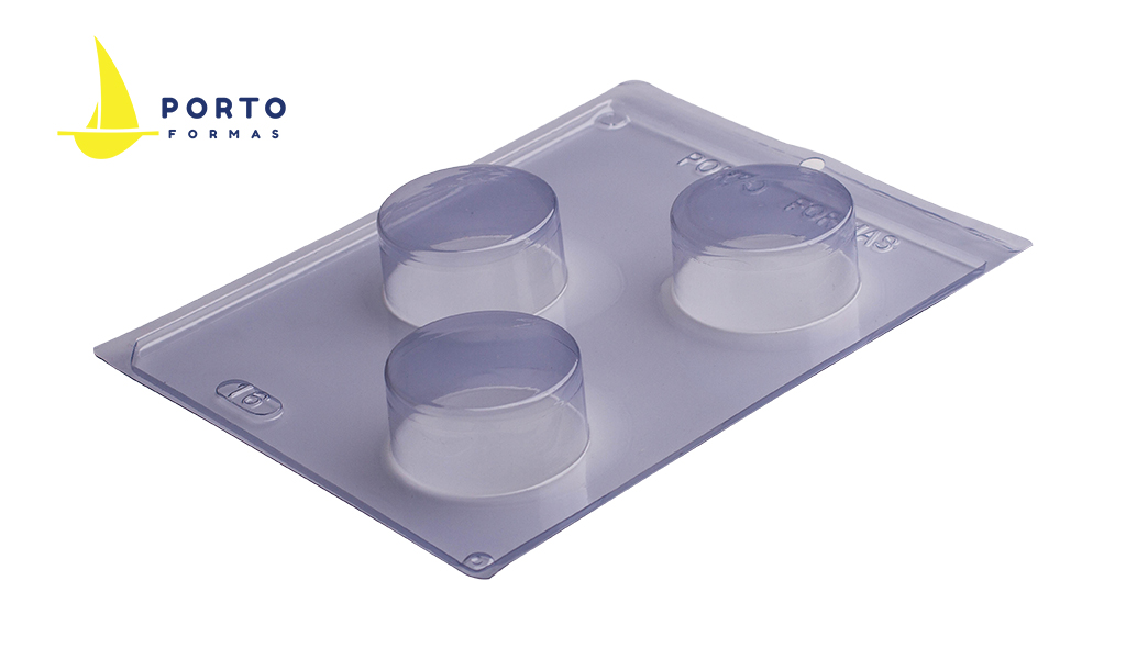 FORMA PORTO SILICONE 3 PARTES PAO DE MEL MEDIO - TAMANHO 58X23MM
