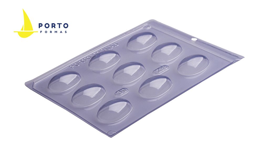 FORMA PORTO SIMPLES ACETATO OVO LISO 30G - TAMANHO 33X49MM C/10 UNIDADES