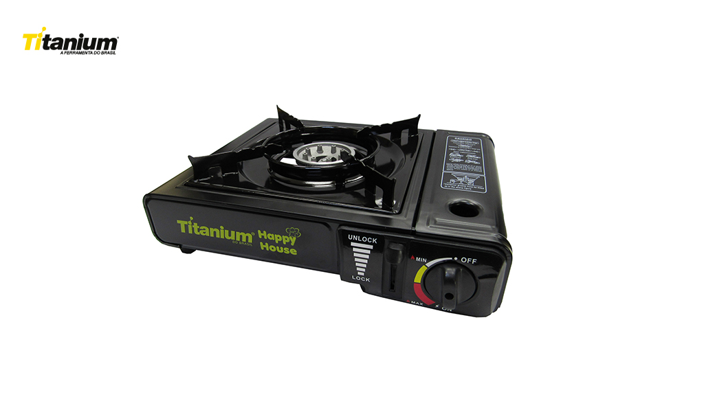 FOGAREIRO FOGÃO TITANIUM PORTATIL ACENDIMENTO AUTOMATICO CAMPING