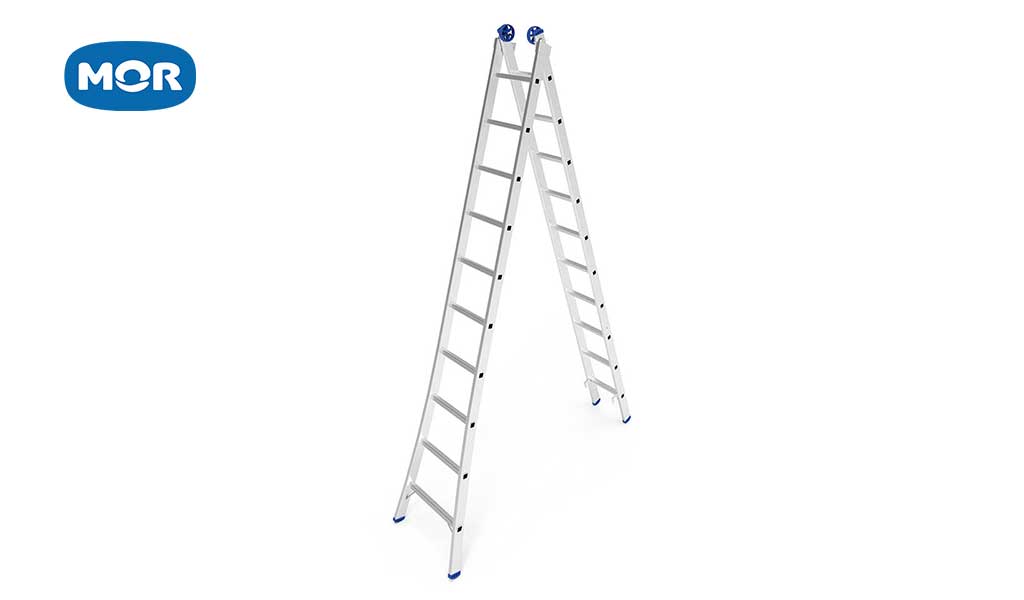 ESCADA MOR EXTENSIVA ALUMINIO 2X10 - 5,05 METROS (ALCANCE)