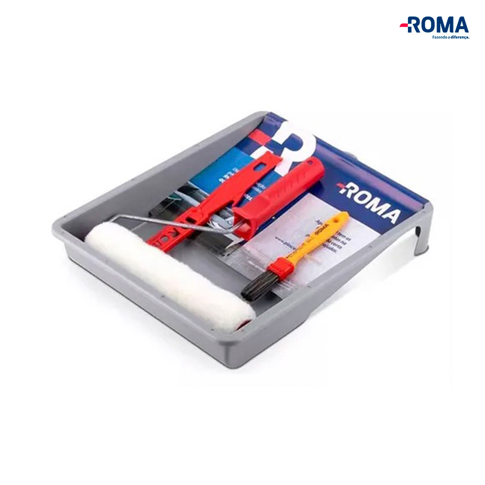 KIT PINTURA ROMA BD+SUP+ MEX+TRI+RL 23CM C/05 PEÇAS