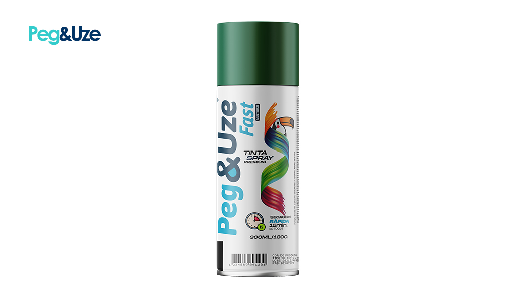 TINTA SPRAY PEG&UZE VERDE CLARO USO GERAL 130G/300ML