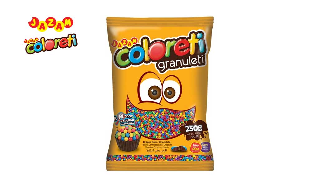 COLORETI JAZAM GRANULETI SORTIDO - UNIDADE COM 250 GRAMAS