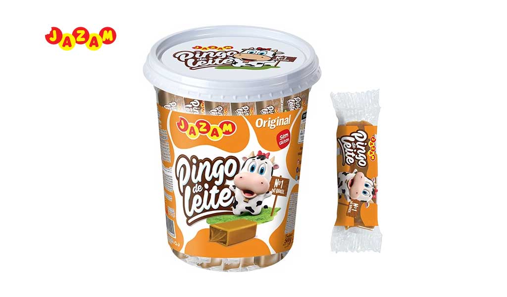 PINGO JAZAM DE LEITE - POTE COM 500 GRAMAS