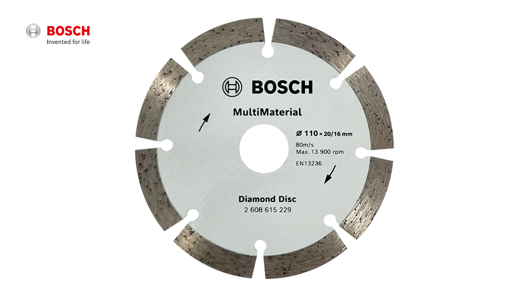 DISCO BOSCH DIAMANTADO MULTI SEGMENTADO 20X110MM 4.3/8” (16MM)
