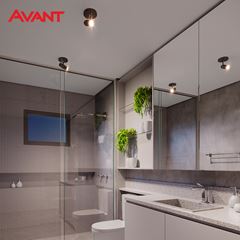 SPOT AVANT BASIC 1X E27 PRETO FOSCO