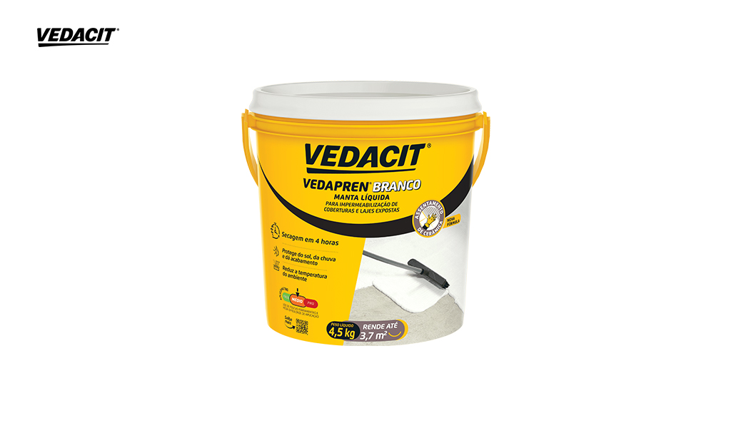 MANTA LIQUIDA VEDAPREN VEDACIT BRANCO - GALAO 4,5L