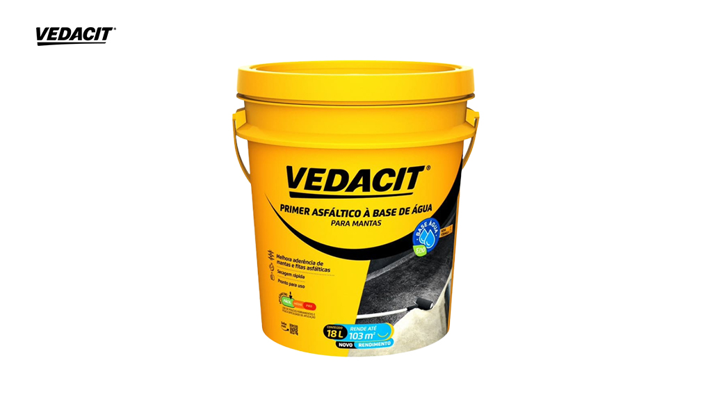 PRIMER ASFALTICO VEDACIT BASE AGUA - BALDE 18L