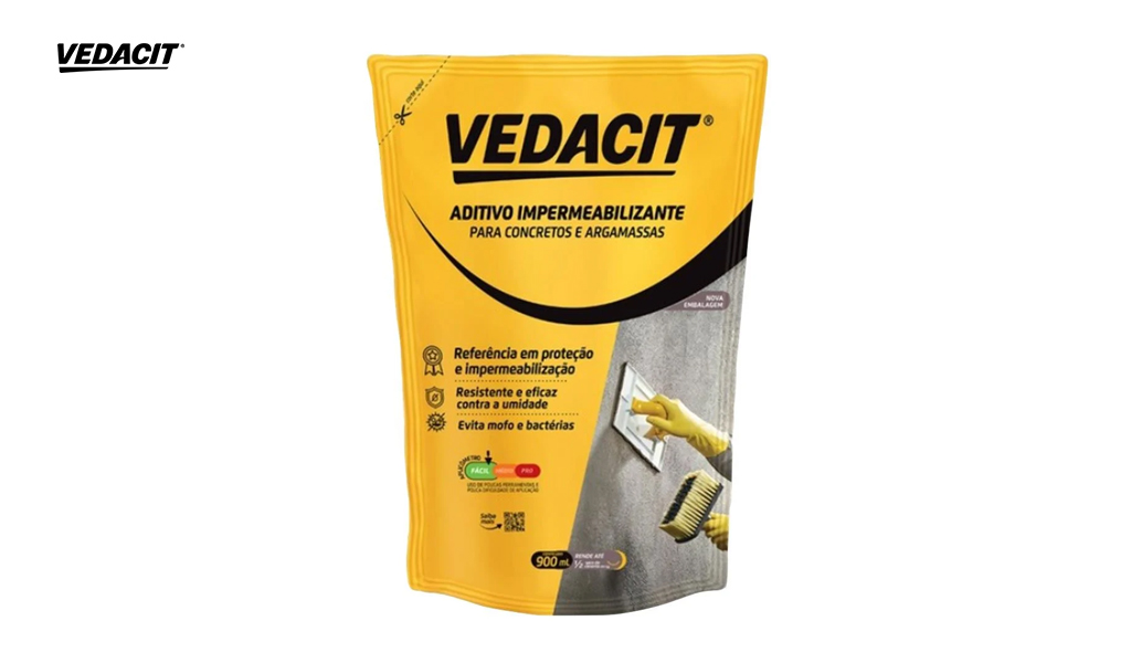 ADITIVO VEDACIT - SACHE 900ML - CAIXA C/06 UNIDADES