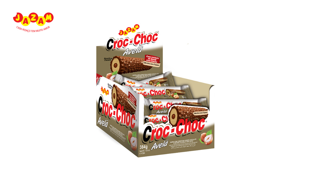 CROC-CHOC JAZAM AVELA - COM 24/16GRAMAS UNIDADE