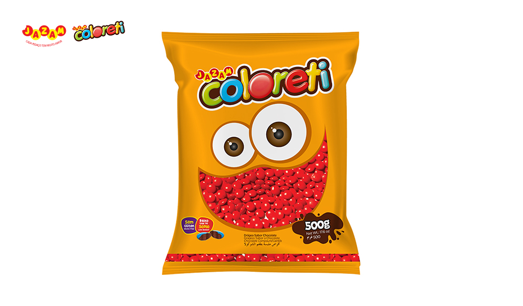 COLORETI JAZAM VERMELHO - COM 500G UNIDADE