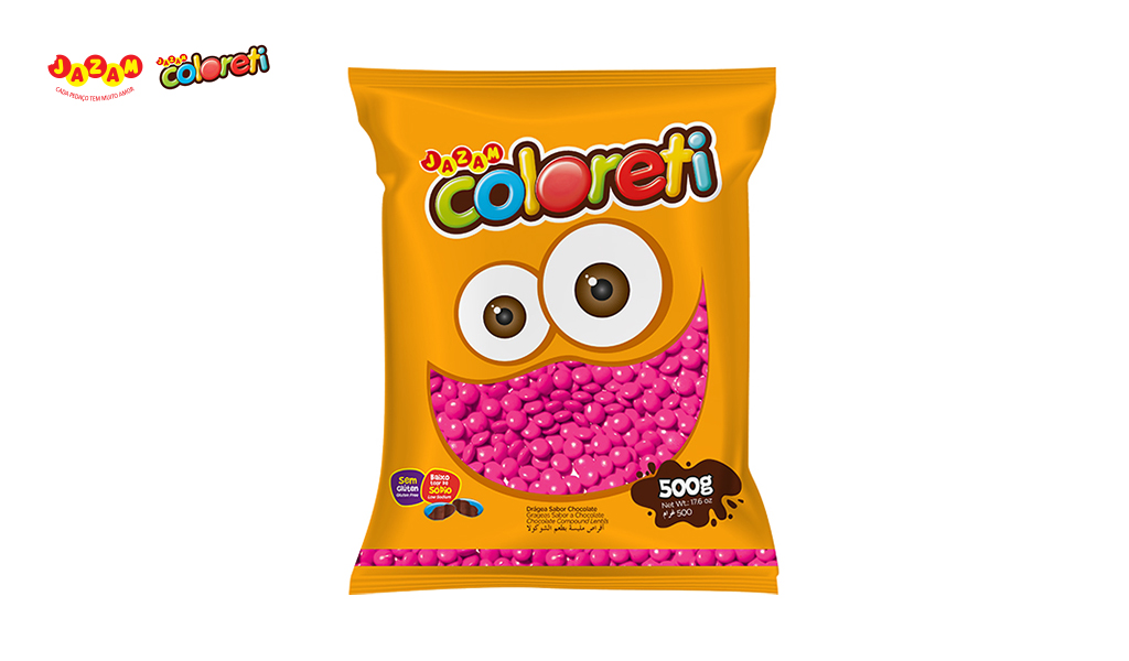 COLORETI JAZAM ROSA - COM 500G UNIDADE