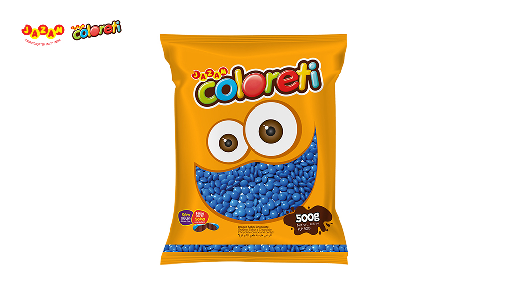 COLORETI JAZAM AZUL - COM 500G UNIDADE