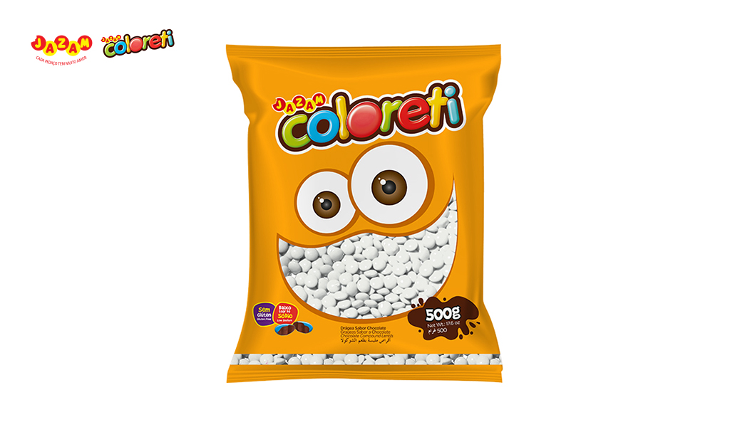 COLORETI JAZAM BRANCO - COM 500G UNIDADE