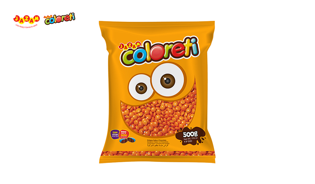 COLORETI JAZAM LARANJA - COM 500G UNIDADE