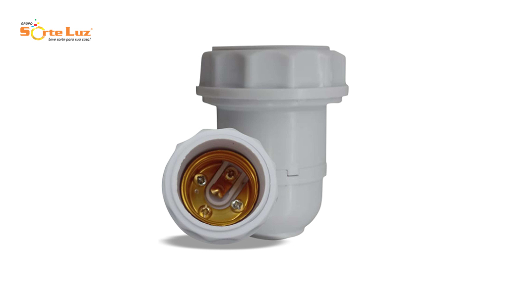 SOQUETE SORTE LUZ P/ABAJUR E-27 BRANCO