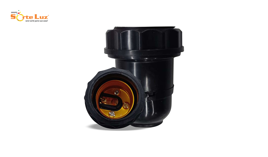 SOQUETE SORTE LUZ P/ABAJUR E-27 PRETO