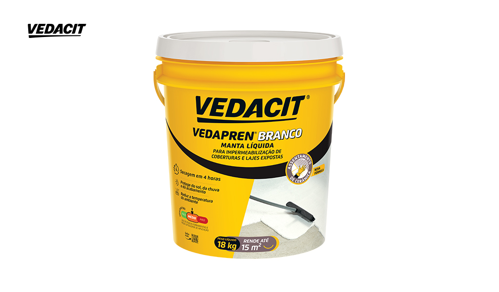 MANTA LIQUIDA VEDAPREN VEDACIT BRANCO - BALDE C/18KG