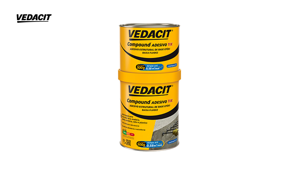 ADESIVO VEDACIT COMPOUND TIX - UNIDADE LATA COM 1KG