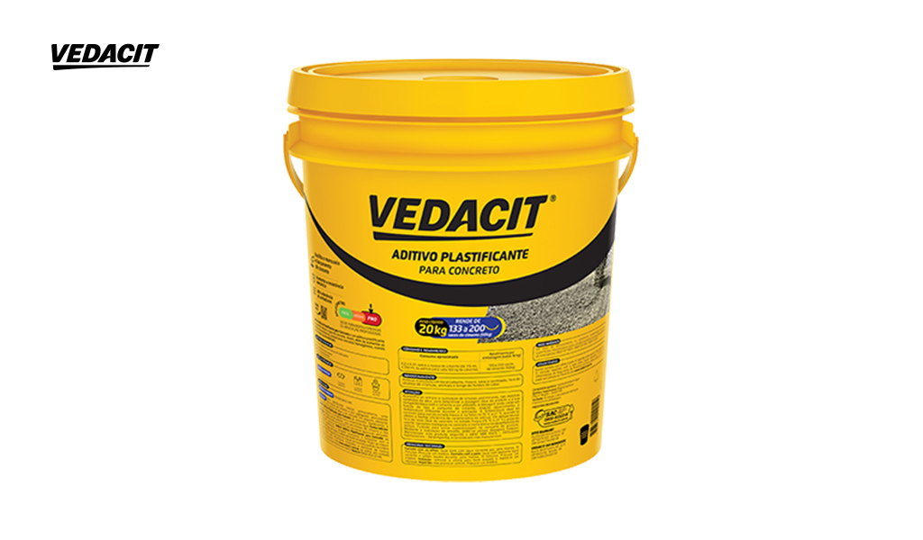 ADITIVO VEDACIT PLASTIFICANTE DE ALTO DESEMPENHO - BALDE C/20KG
