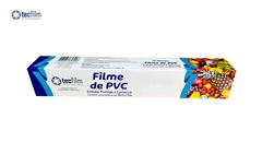 FILME PVC TECFILM CARTUCHO DE 28CMX30M - CAIXA C/24 CARTUCHOS - LINHA DOMESTICA