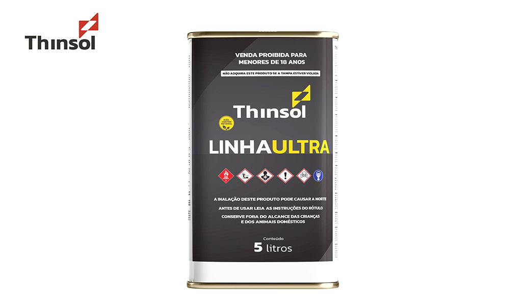 THINNER THINSOL 654 PU GALÃO 5 LITROS