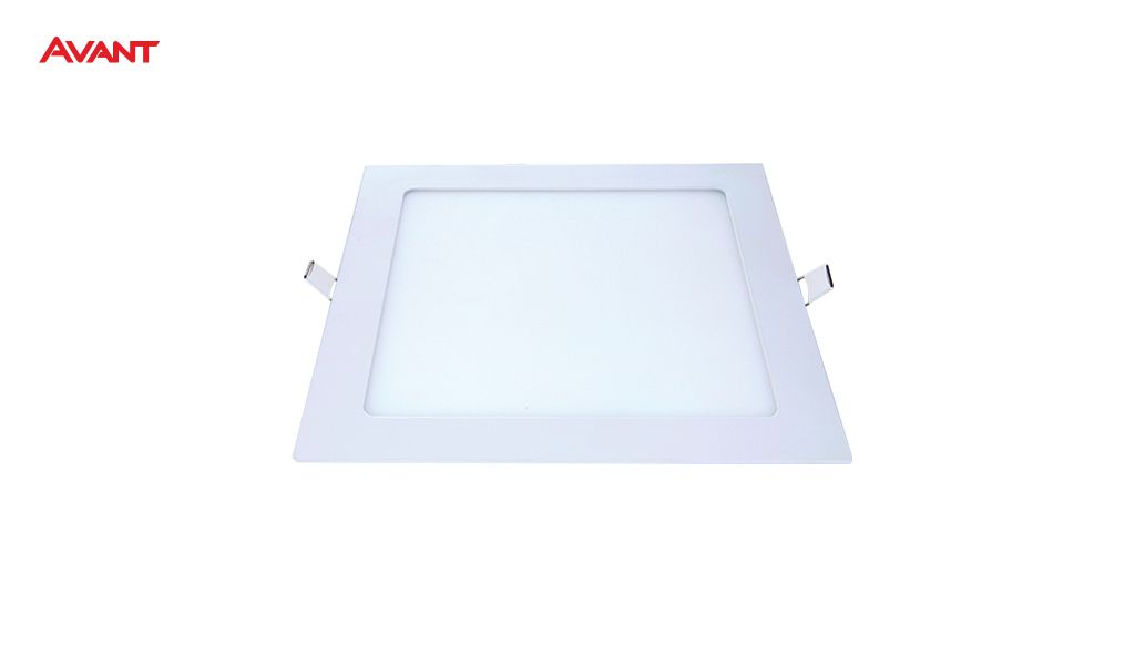 LUMINARIA AVANT LED ALUMINIO MODELO SLIM 30W EMBUTIR QUADRADO COR BRANCO - COR DE LUZ 6500K BRANCA.