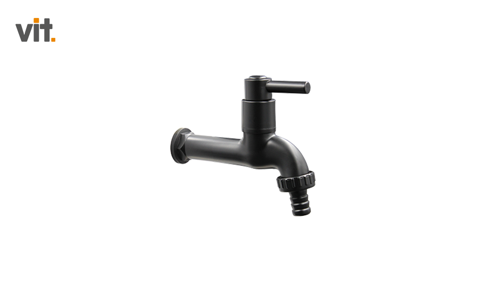TORNEIRA VIT TANQUE/JARDIM 1/4 DE VOLTA ABS C72 - NA COR PRETA
