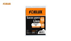 SACO FOXLUX LIXO PRETO 59X62CM 30 LITROS - C/20 UNIDADES ( FUNDO ESTRELA )